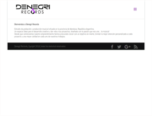 Tablet Screenshot of denegrirecords.com